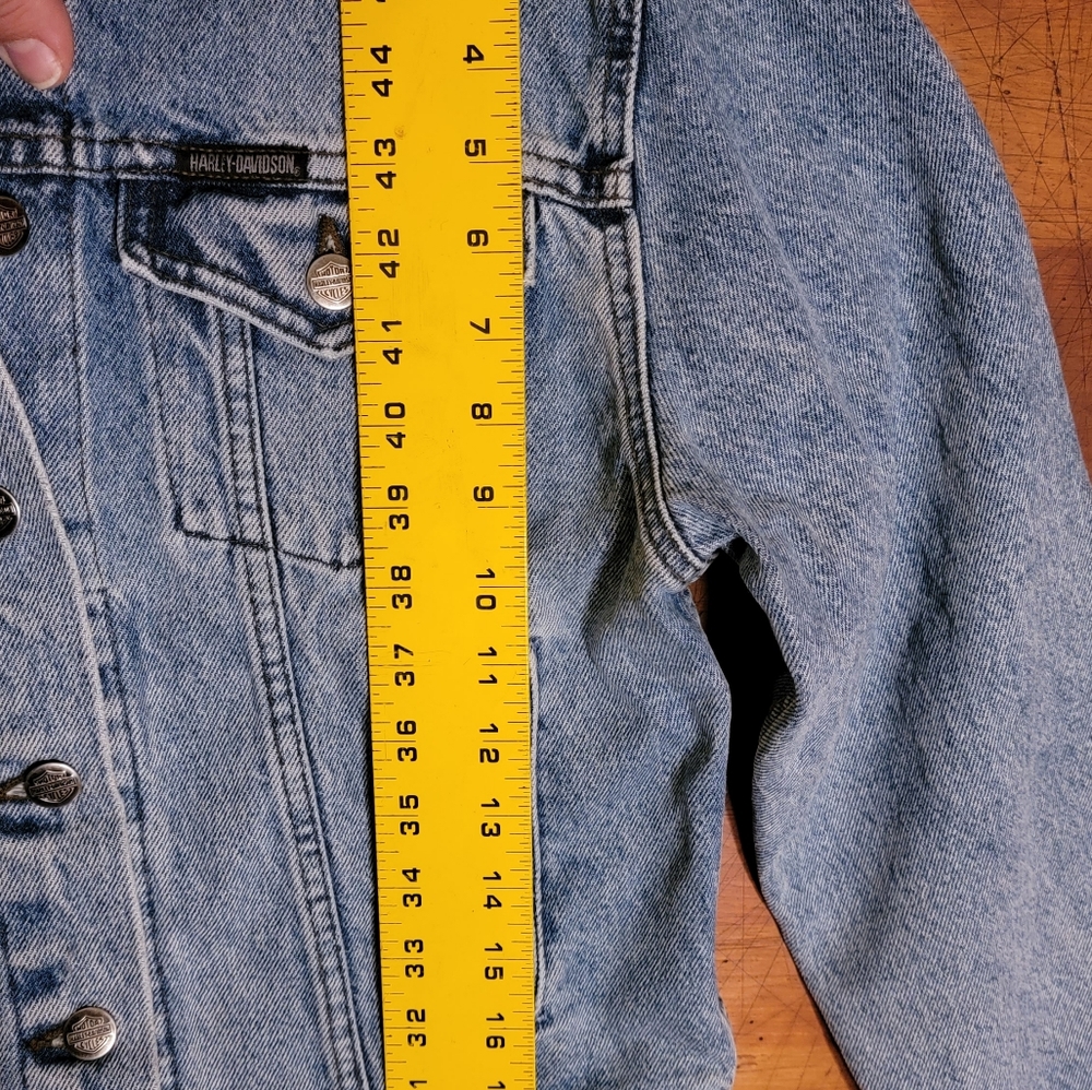 Ladies Harley Davidson Jean Jacket 💜 - Picture 6 of 8